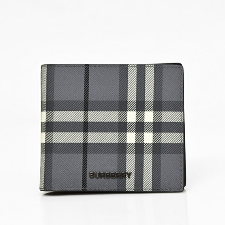 楽天市場】バーバリー BURBERRY ポリウレタン×レザー 二つ折り財布 折 
