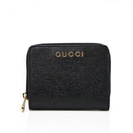 グッチ GUCCI レザー スクリプト ミニ ウォレット 折財布 ブラック [レディース] 772639 0OP0N 1000