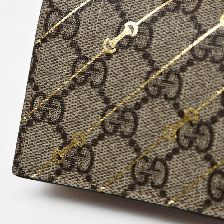楽天市場】グッチ GUCCI GGスプリームキャンバス×レザー ホースビット 