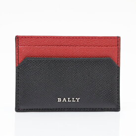 バリー BALLY レザー カードケース ブラック×レッド [メンズ] BHAR.ES F300 BLACK/B RED 6238801 ギフト【C7】