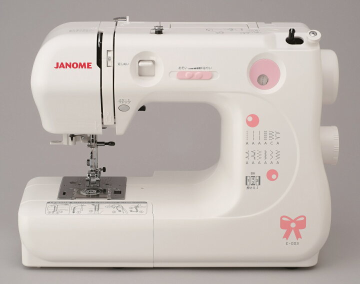 楽天市場】○ジャノメ E-003 電子 ミシン（JANOME）【送料無料】 E-003 