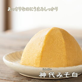 《神代みそ白こし》国産原料　中甘　低温の蔵で熟成　減塩　塩分控えめ　すっきり　まろやか