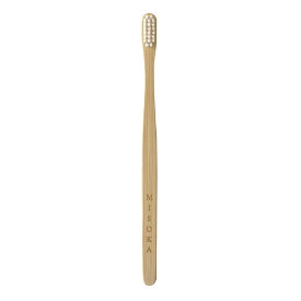 【竹製】MISOKA Bamboo ふつう毛 1本入UL歯ブラシ バンブー 衛生的な工場直営店から直送【公式Shop】夢職人 MISOKA ミソカ 日本製 SDGs 竹製 天然素材 旅行 トラベル 日用品 ギフト 竹製 歯みがき粉なし 水だけ