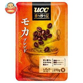 UCC 香り炒り豆 モカブレンド(豆) 270g袋×6袋入×(2ケース)｜送料無料 レギュラーコーヒー 珈琲 コーヒー豆