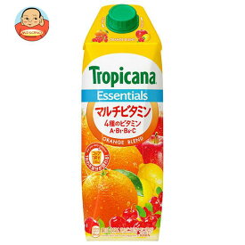 キリン トロピカーナ エッセンシャルズ マルチビタミン 1000ml紙パック×6本入×(2ケース)｜ 送料無料 果汁 果実飲料 ミックス ビタミン 紙パック