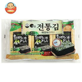 白子のり オリーブオイル韓国伝統のり 3袋詰(8切8枚)板のり3枚×12個入｜ 送料無料 一般食品 乾物 味付のり 海苔 韓国のり