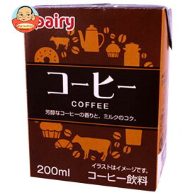 南日本酪農協同 デーリィ コーヒー 200ml紙パック×24本入×(2ケース)｜ 送料無料 珈琲 ドリンク 紙パック