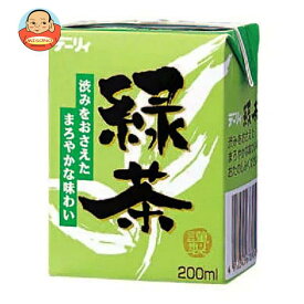 南日本酪農協同 デーリィ 緑茶 200ml紙パック×24本入×(2ケース)｜ 送料無料 お茶 茶飲料 緑茶 紙パック デーリー