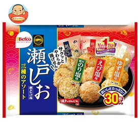 【送料無料・メーカー/問屋直送品・代引不可】栗山米菓 瀬戸の汐揚アソート 30枚×10袋入｜ お菓子 おつまみ・せんべい 袋 塩 三種のアソート