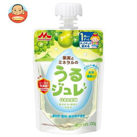 森永乳業 うるジュレ GREEN 100gパウチ×36本入｜ 送料無料 果実 ゼリー飲料 ベビー 赤ちゃん 水分補給 乳酸菌