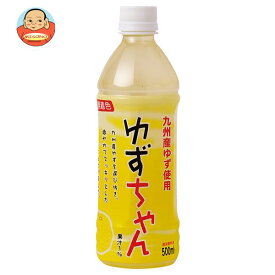 友桝飲料 ゆずちゃん 500mlペットボトル×24本入｜ 送料無料 果実飲料 PET ユズ 柚子