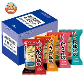 アマノフーズ フリーズドライ 海鮮雑炊 4種セット 4食×3箱入｜ 送料無料