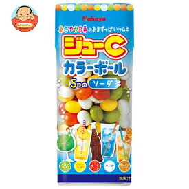 カバヤ ジューCカラーボール ソーダ 35g×30(10×3)個入×(2ケース)｜ 送料無料 お菓子 小粒ラムネ 5つのソーダ