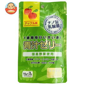 新日配薬品 青汁ゼリー 10g×7包×10袋入×(2ケース)｜ 送料無料 青汁 ゼリー りんご