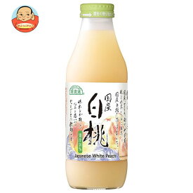 マルカイ 順造選 国産白桃 500ml瓶×12本入｜ 送料無料 ももジュース 国産 白桃 もも 桃 ピーチ フルーツ 果実