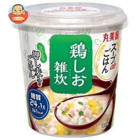 丸美屋 スープdeごはん 鶏しお雑炊 70.3g×6個入｜ 送料無料 インスタント 雑炊 ご飯 スープ ごはん 押し麦 とり塩