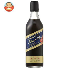 ジーエスフード GS ブラックティー 低甘味 500ml瓶×12本入｜ 送料無料 紅茶 ブラックティー 希釈用 瓶 低甘味