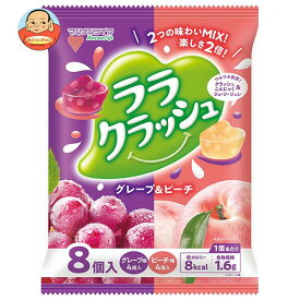 マンナンライフ ララクラッシュアソート グレープ＆ピーチ 24g×8個×12袋入｜ 送料無料 こんにゃくゼリー 菓子 葡萄 おなかの調子を整える