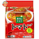 東洋水産 マルちゃん 素材のチカラ トマトスープ (8.1g×5食)×6袋入｜ 送料無料 インスタント トマト フリーズドライ スープ