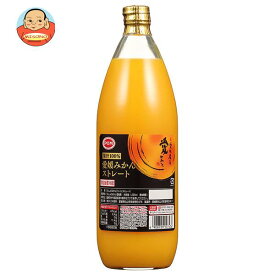 えひめ飲料 愛媛みかんストレート 1000ml瓶×6本入×(2ケース)｜ 送料無料 果実飲料 1l 1L 果汁100％ ビン オレンジ