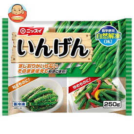 【冷凍商品】ニッスイ いんげん 250g×12袋入｜ 送料無料 冷凍食品 惣菜 冷凍野菜 いんげん