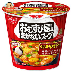 日清食品 おむすび屋さんの まかないスープ うま辛味噌チゲ 13g×12(6×2)個入｜ 送料無料 スープ インスタント チゲ 味噌
