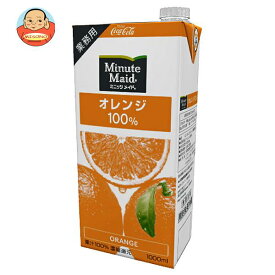 コカコーラ ミニッツメイド オレンジ100% 1L紙パック×6本入｜ 送料無料 紙パック 果汁100% オレンジジュース