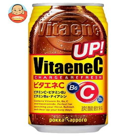 ポッカサッポロ ビタエネC 350ml缶×24本入×(2ケース)｜ 送料無料 炭酸飲料 ビタミン 缶 エナジードリンク