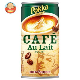 ポッカサッポロ ポッカコーヒー カフェオレ 190g缶×30本入｜ 送料無料 珈琲 カフェオレ 缶