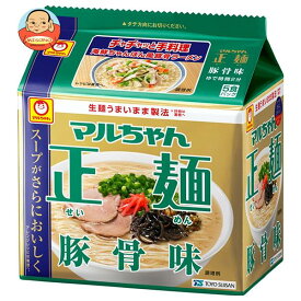 東洋水産 マルちゃん正麺 豚骨味 5食パック×6個入｜ 送料無料 インスタント 袋麺 とんこつラーメン