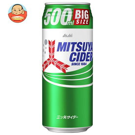 アサヒ飲料 三ツ矢サイダー 500ml缶×24本入｜ 送料無料 炭酸飲料 MITSUYA CIDER 缶