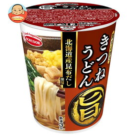 エースコック まる旨 きつねうどん 59g×12個入｜ 送料無料 カップ麺 インスタント食品 即席 うどん