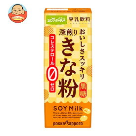 ソヤファーム おいしさスッキリ きな粉豆乳飲料 200ml紙パック×24本入｜ 送料無料 きなこ 豆乳飲料