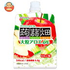 マンナンライフ 大粒アロエin クラッシュタイプの蒟蒻畑 りんご味 150gパウチ×30本入｜ 送料無料 ゼリー飲料 こんにゃくゼリー アップル