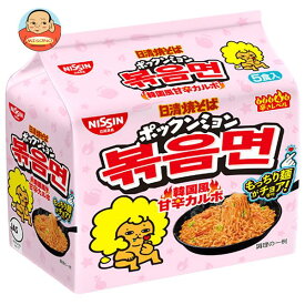 日清食品 日清焼そば ポックンミョン 韓国風甘辛カルボ 5食パック×6個入｜ 送料無料 焼そば 日清 インスタント 袋麺 即席