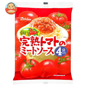 ハウス食品 完熟トマトのミートソース 4袋入り 520g(130g×4袋)×6個入｜ 送料無料 パスタ ソース トマト ミート レトルト