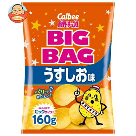 カルビー BIG BAG ポテトチップス うすしお味 160g×12袋入｜ 送料無料 お菓子 スナック菓子 Calbee 塩 ポテチ