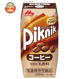 森永乳業 ピクニック コーヒー(プリズマ容器) 200ml紙パック×24本入｜ 送料無料 プリズマパック 珈琲 乳