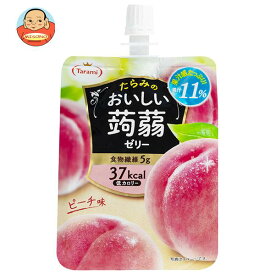 たらみ おいしい蒟蒻ゼリー ピーチ味 150gパウチ×30本入｜ 送料無料 ゼリー飲料 こんにゃく 桃 パウチ 低カロリー