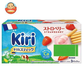 【送料無料・メーカー/問屋直送品・代引不可】【チルド商品】伊藤ハム キリ&スティック ストロベリー 3パック入り 105g×12個入×(2ケース)｜ チーズ 乳製品 個包装 カルシウム