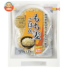 越後製菓 もち麦ごはん 240g(120g×2食)×6個入×(2ケース)｜ 送料無料 一般食品 レンジ レトルト パックご飯 ごはん 食物繊維