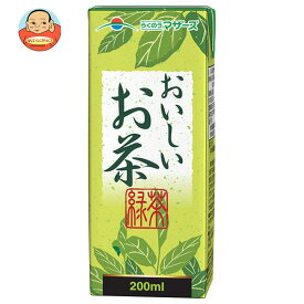 らくのうマザーズ おいしいお茶 200ml紙パック×24本入×(2ケース)｜ 送料無料 緑茶 お茶 ビタミンC 煎茶