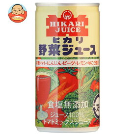 光食品 野菜ジュース 食塩無添加 190g缶×30本入｜ 送料無料 野菜 ジュース 有機 果汁 リコピン オーガニックトマト