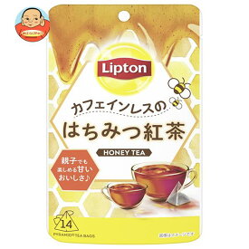 リプトン カフェインレスのはちみつ紅茶 14P×6個入｜ 送料無料 インスタント ティーバッグ 紅茶 ノンカフェイン