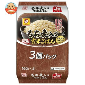 東洋水産 もち麦入り 玄米ごはん 3個パック (160g×3個)×8個入｜ 送料無料 パックごはん レトルトご飯 ごはん