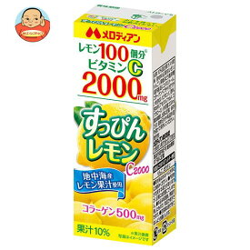 メロディアン すっぴんレモンC2000 200ml紙パック×24本入｜ 送料無料 果汁 れもん