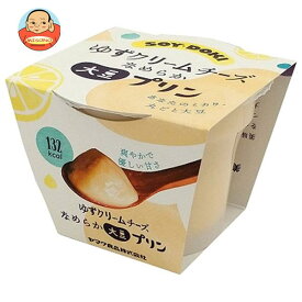 ヤマク食品 なめらか大豆プリン ゆずクリームチーズ 100g×12個入×(2ケース)｜ 送料無料 プリン クリームチーズ 柚子 大豆