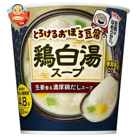 日清食品 とろけるおぼろ豆腐 鶏白湯スープ 13g×12(6×2)個入×(2ケース)｜ 送料無料 インスタント とうふ スープ