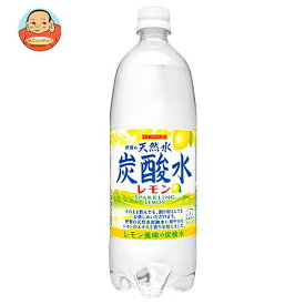 サンガリア 伊賀の天然水 炭酸水 レモン 1Lペットボトル×12本入｜ 送料無料 炭酸水 炭酸 ソーダ 割り材 天然水 スパークリング