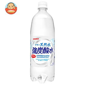 サンガリア 伊賀の天然水 強炭酸水 1Lペットボトル×12本入｜ 送料無料 炭酸飲料 炭酸水 強炭酸 PET